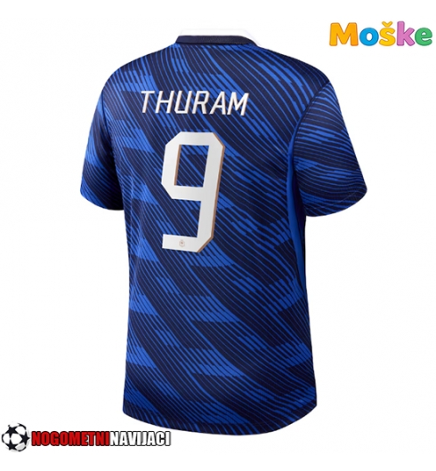 Moške Nogometnih dresov Francija Marcus Thuram #9 Domači SP 2026 Kratki rokavi Moške Nogometnih dresov Francija Marcus Thuram #9 Domači SP 2026 Kratki rokavi